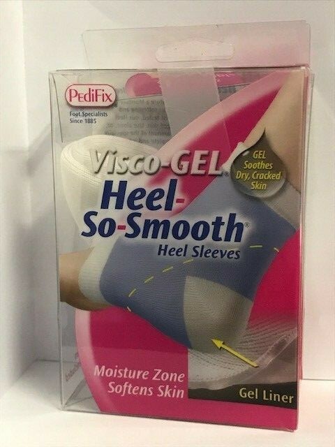 PediFix Visco-GEL Heel-So-Smooth Heel Sleeves One Pair, One Size Fits Most
