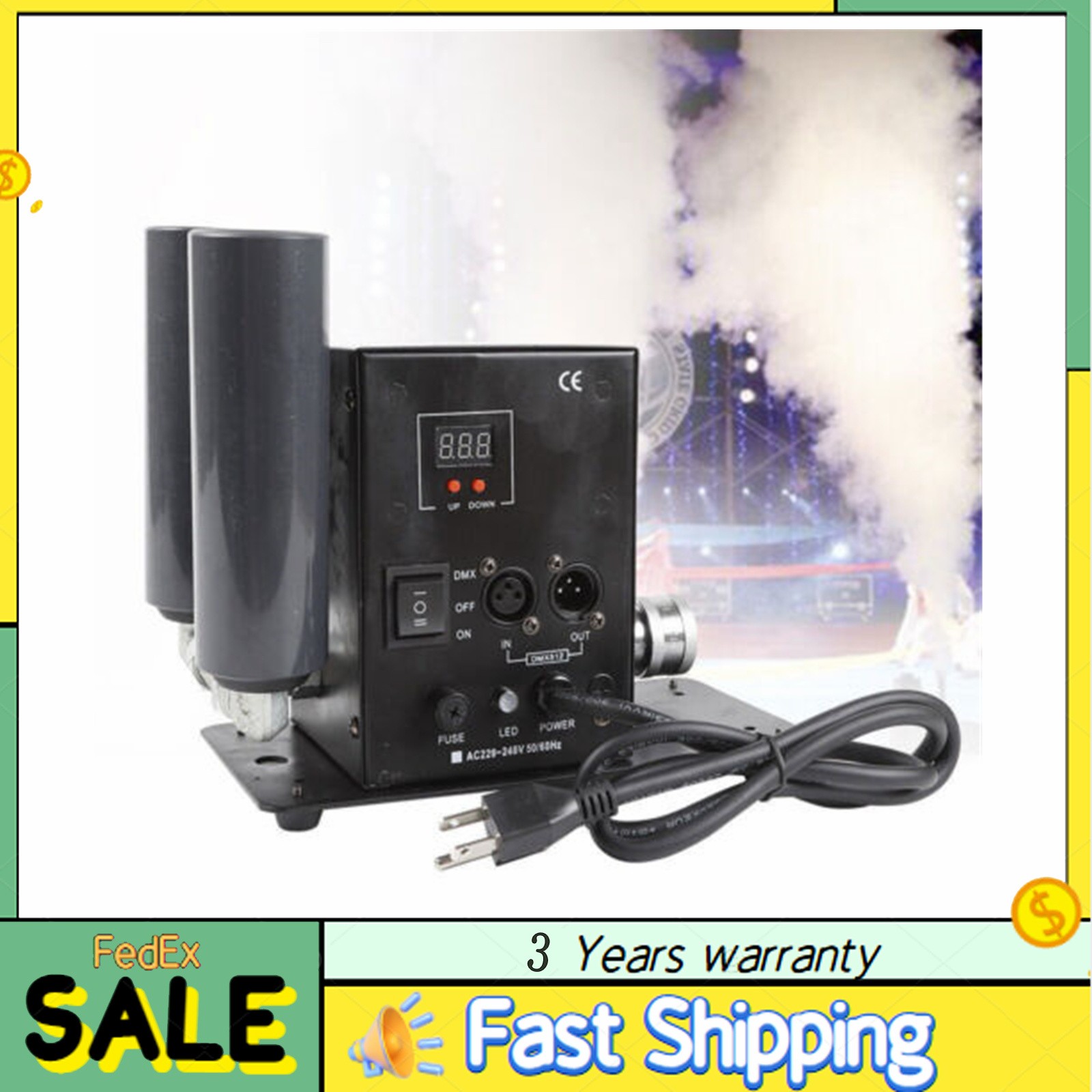 DJ Club Effect C02 Jet Machine Cryo DMX512 Co2 Party Cannon Fogger Smoke Gun