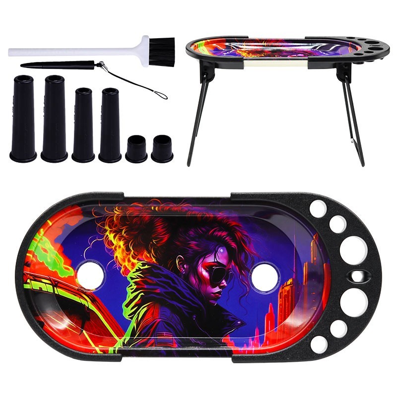 ROLLING CONSOLE TRAY KIT-4.5 x 9"- GREAT FOR GIFT!!