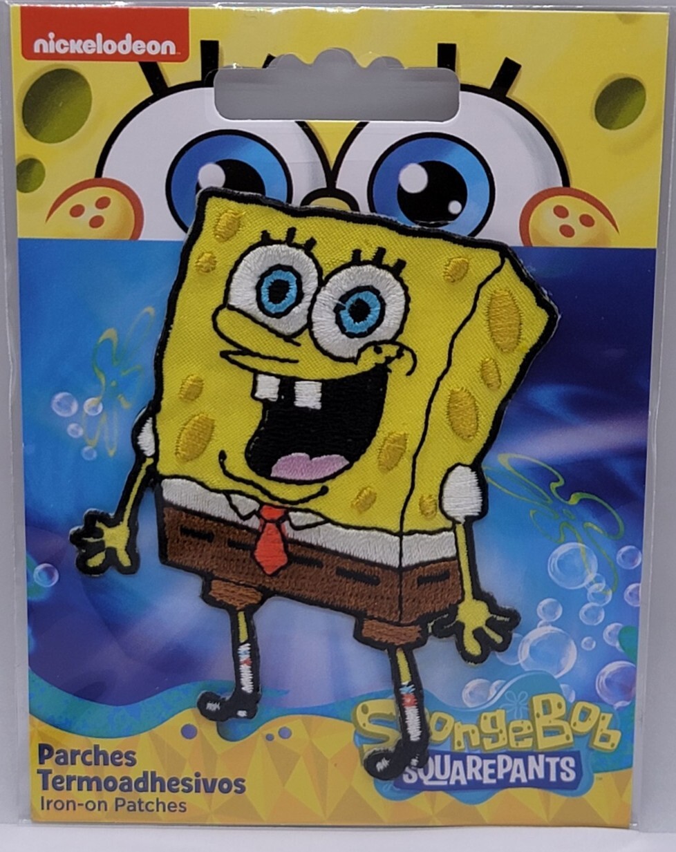 Nickelodeon © Spongebob Iron-On Patch: Excited Spongebob Squarepants New Ship