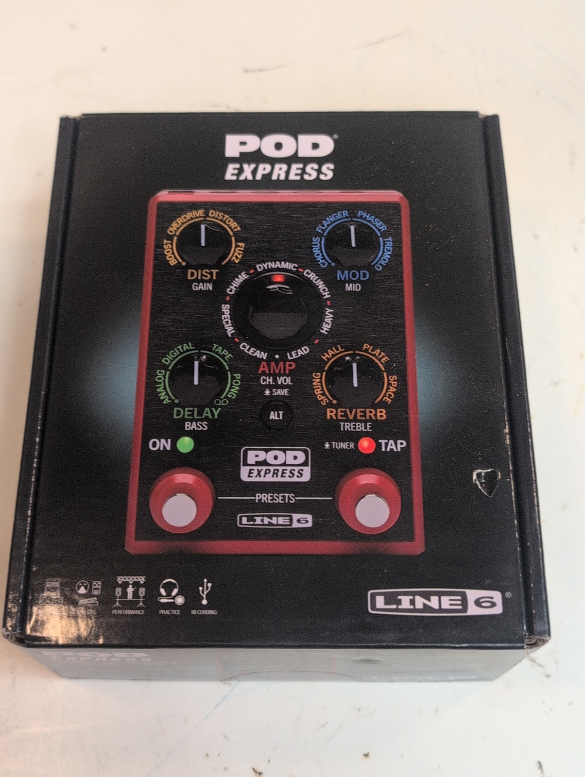 Open Box Line 6 POD Express Guitar Portable Amp & Effects Processor Pedal