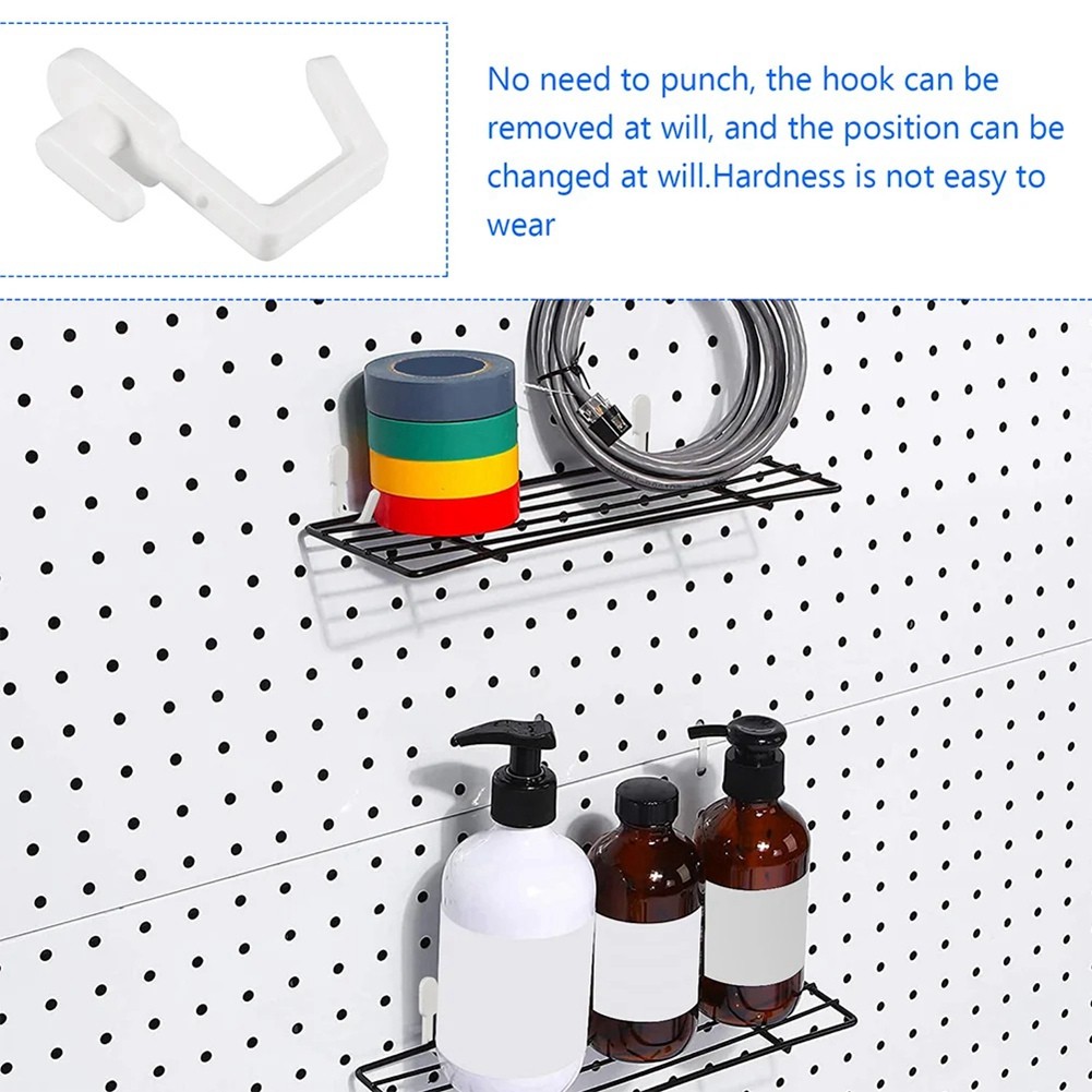 24Pcs Pegboard Hooks J Shape Pegboard Hook Peg Board Tool Organizer1818