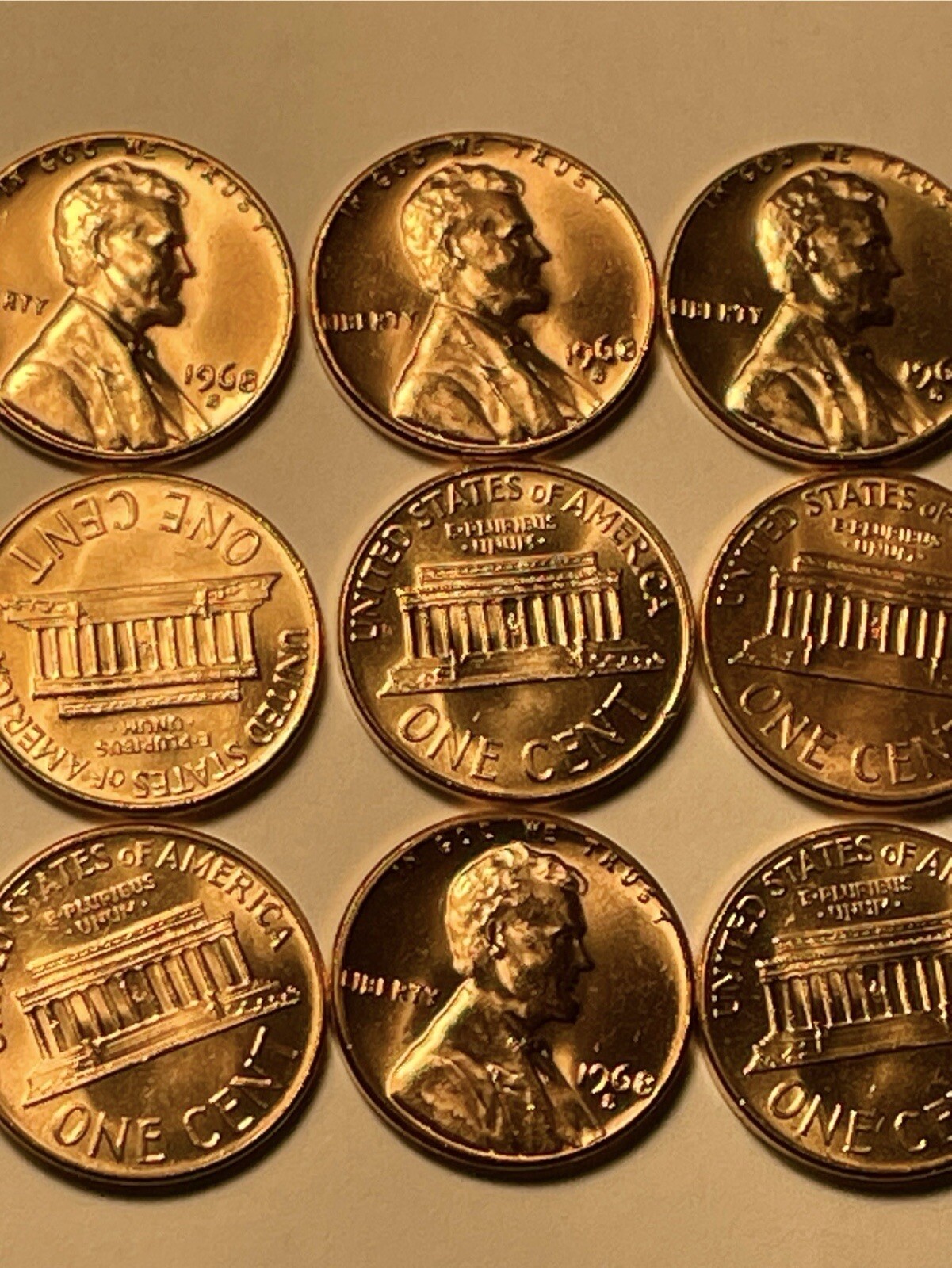 1-1968-S Lincoln Memorial Cent Penny CHBU - Low As $1.31