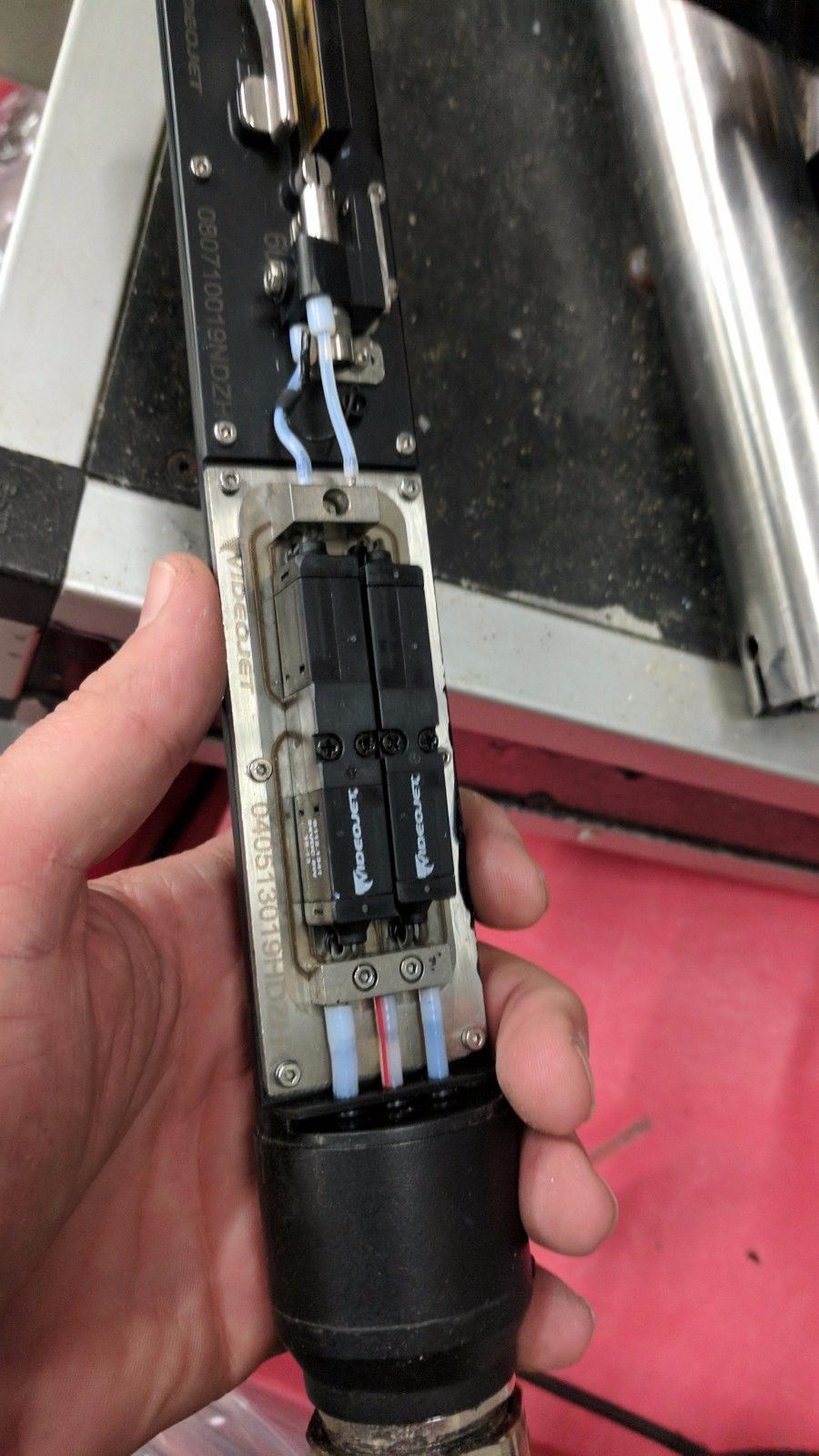 VIDEOJET 1510 Ink Jet marker coding with rotary indexing table