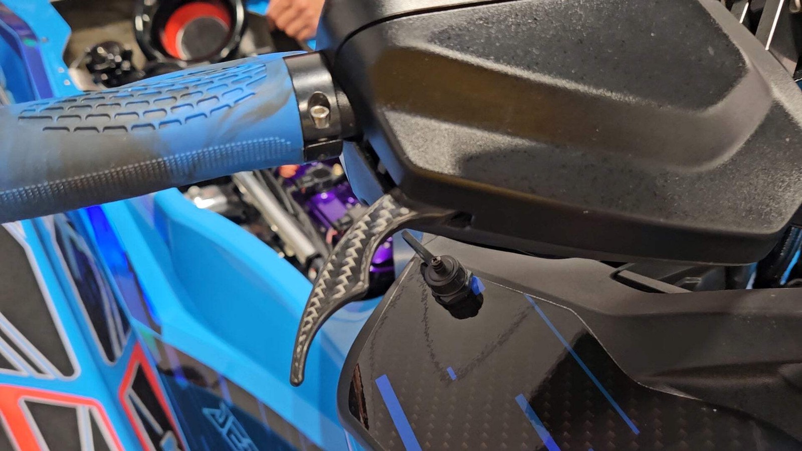 CNC Carbon Fiber Seadoo IBR Throttle & Brake/Reverse Levers Upgrade Trigger Set