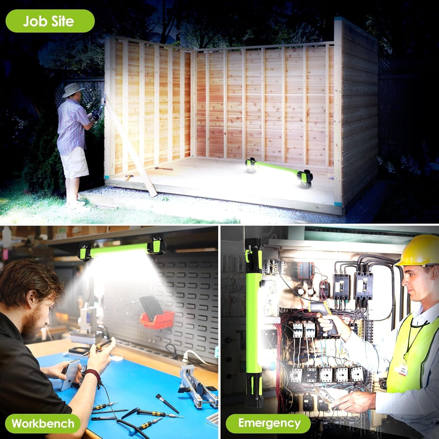 Versatile Rechargeable Work Light - 2-Level Brightness