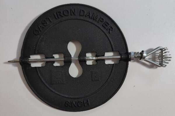 Imperial 8" Cast Iron Fire Place Damper New Fireplace Stove Pipe