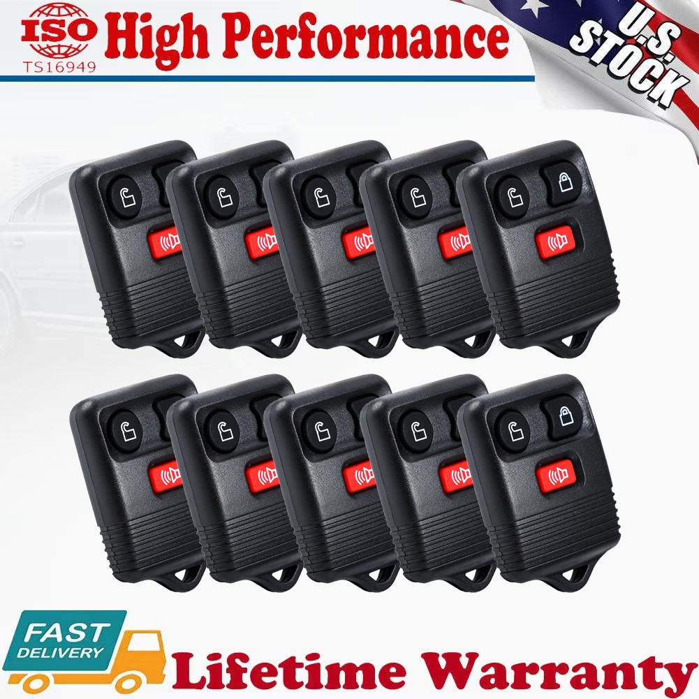 Pack of 10 For 2005 2006 2007 2008 -2011 Ford F-150 F250 F350 Car Remote Key Fob