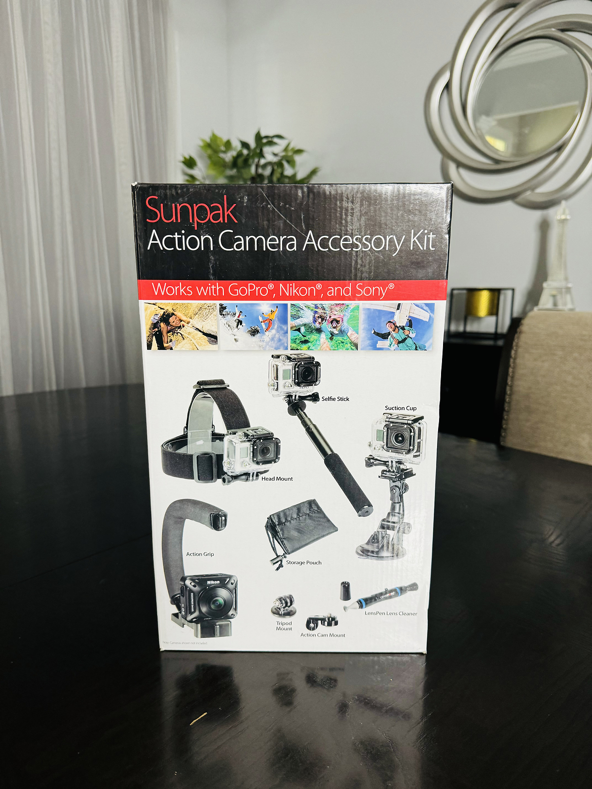 Sunpak Action Camera Accessory Kit GoPro Nikon Sony Accessories Mount