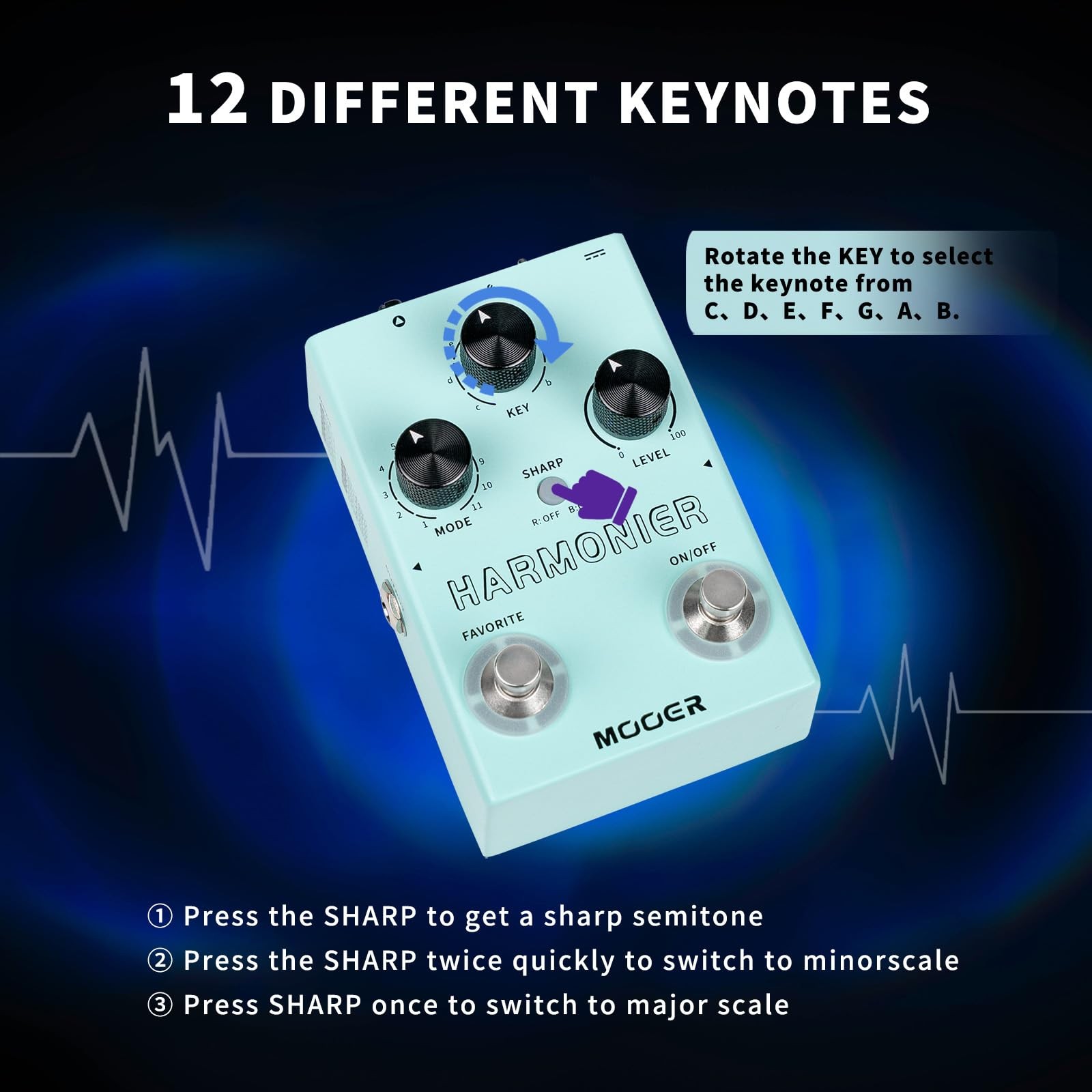 Vocal Effects Processor Pedal for Live Singing, Streaming, and Recording