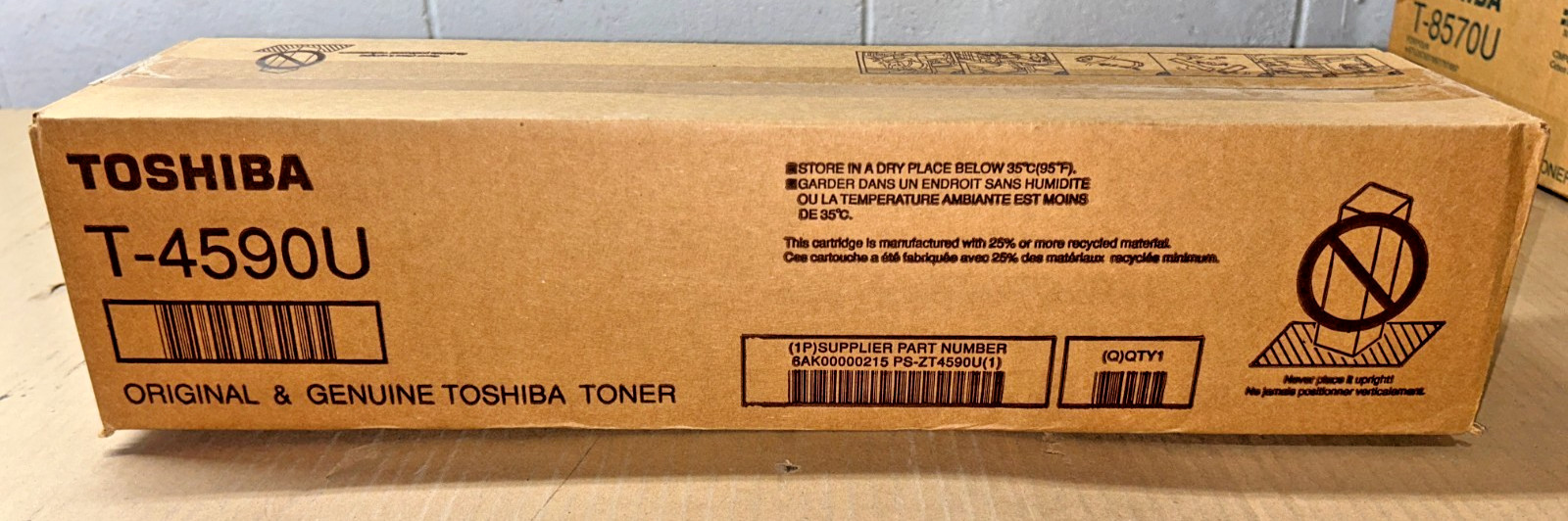 Genuine Toshiba T4590U / T-4590U Black Toner for e-studio 206L/256/306/356/456
