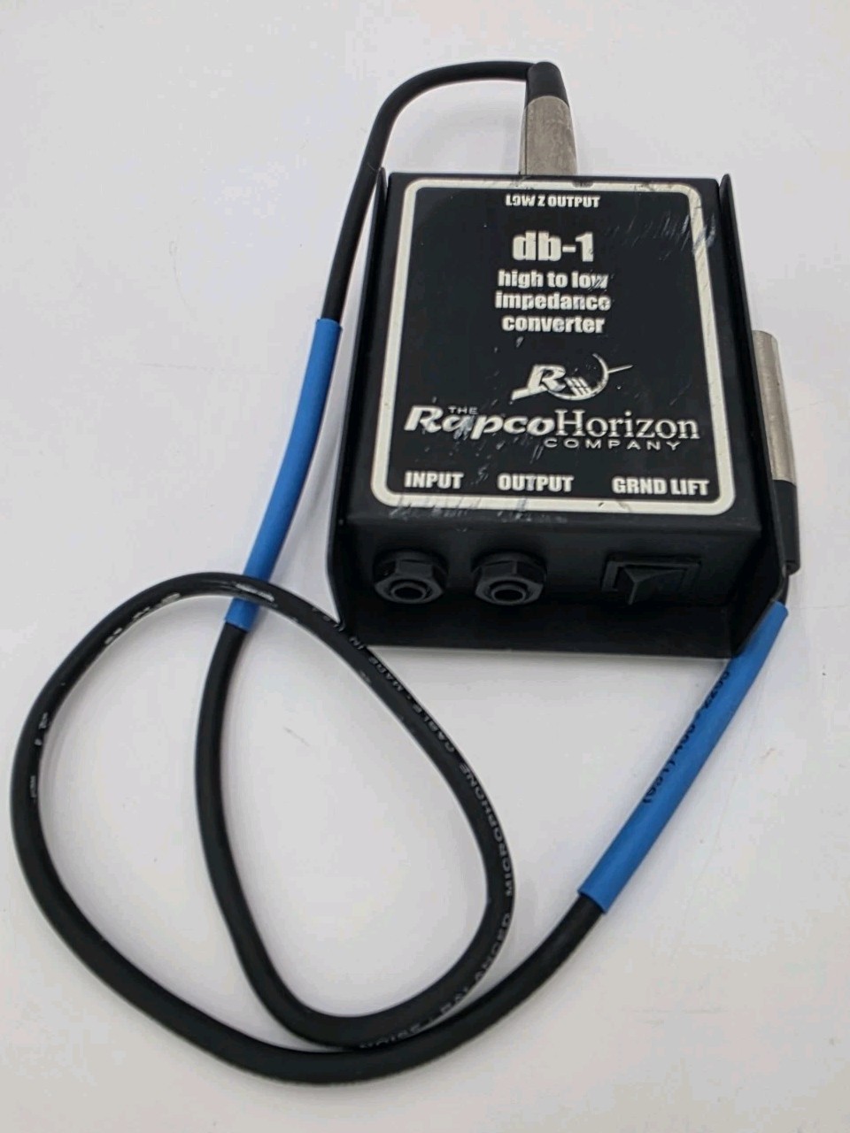 Rapco Horizon DB-1 Passive Direct Box Impedance Converter Low Z Output W/ Cable