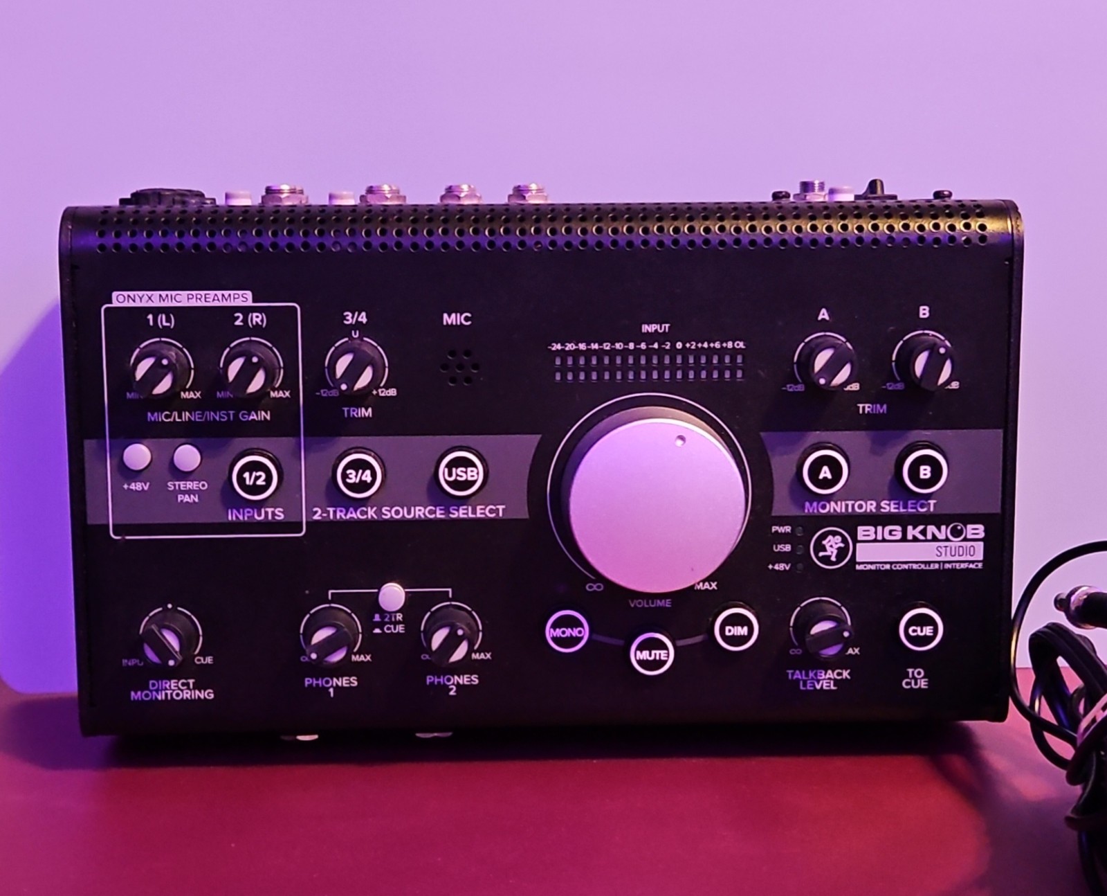 Mackie Big Knob Studio new, tested - includes all cables