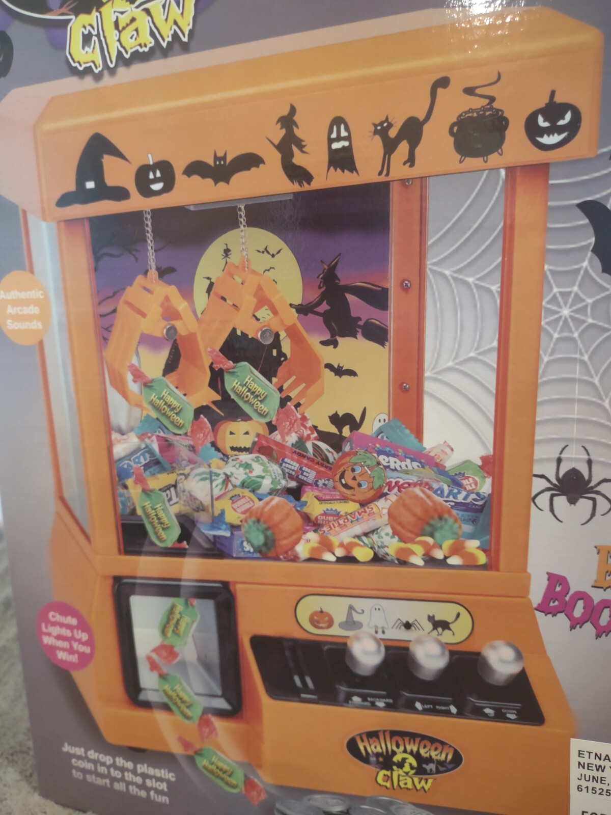 Halloween Claw Candy Carnival Style Prizes Mini Arcade Game Arcade Sound 🎃🧟👻