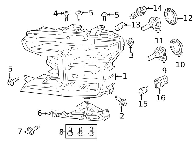 Genuine Ford Socket BB5Z-13411-A