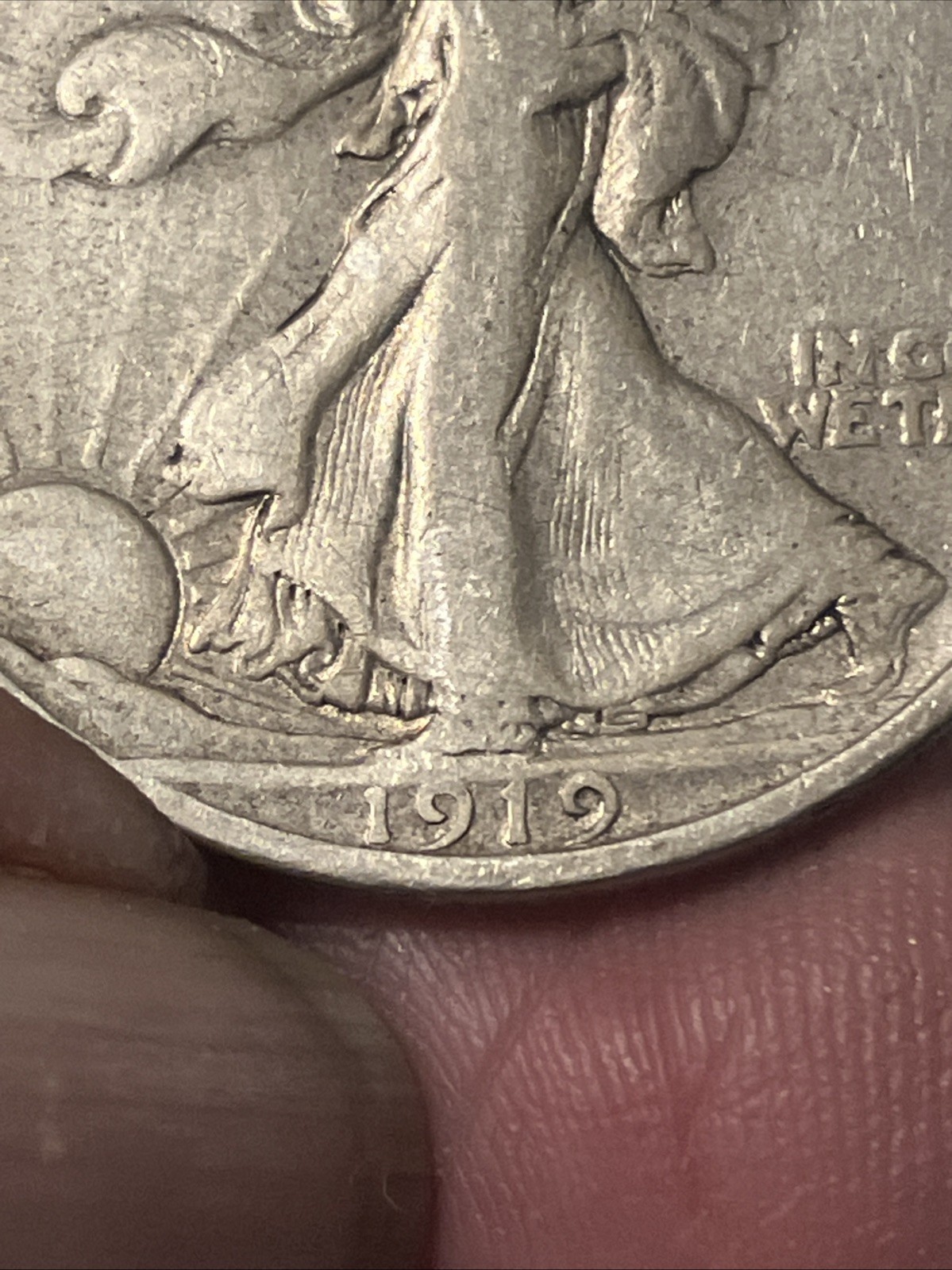 1919 d walking liberty half dollar