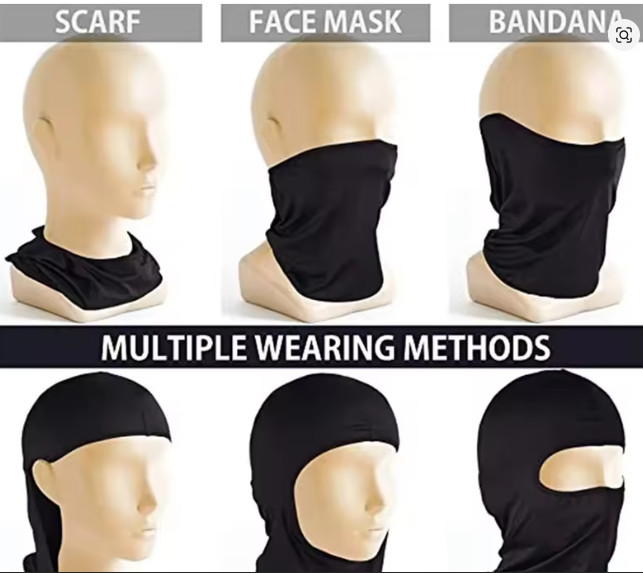 Tactical Balaclava Face Mask Summer Cooling Neck Gaiter Hiking Scarves Men Motor