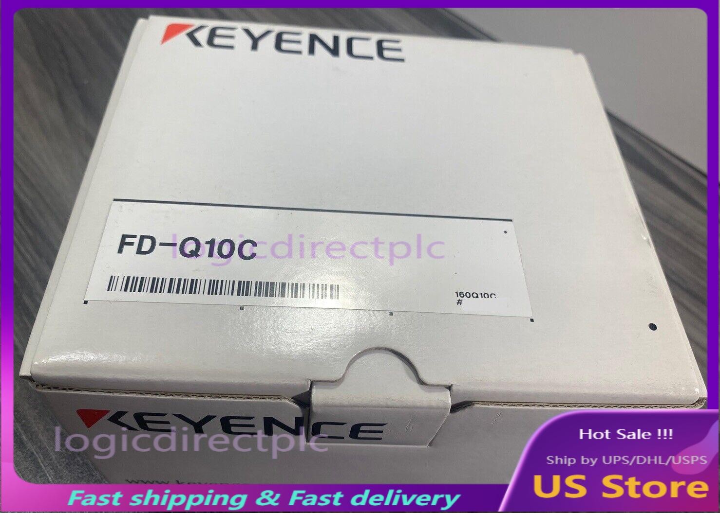 New Keyence FD-Q10C Clamp-on Digital Flow Sensor w/ Sensor Bracket 20-30VDC -USA