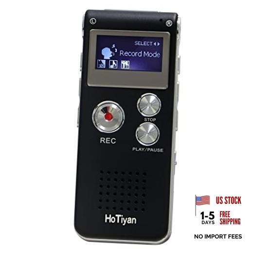 Voice Recorder Capacity Voice Activated Recording Device Digital Voice 16GB