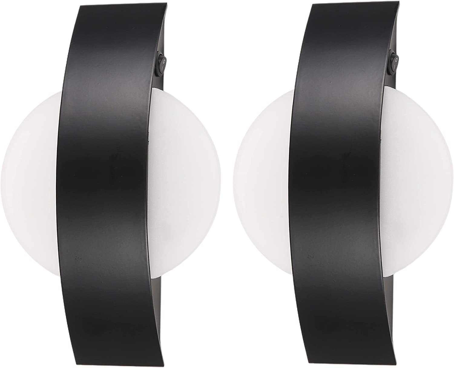 Maichis 2Pack 12V LED RV Wall Sconce Light Fixture with On/Off Switch, Metallic