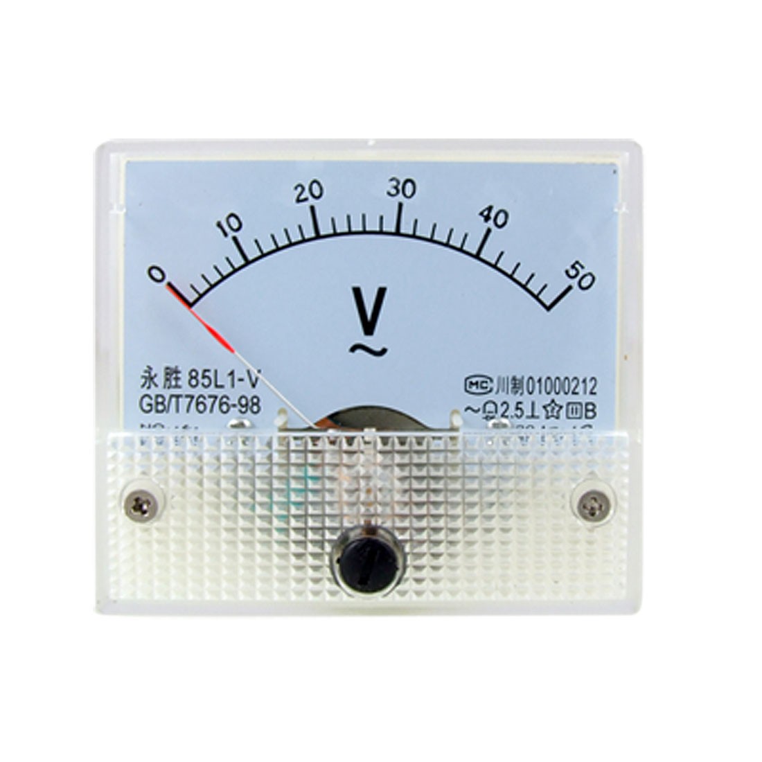 85L1 AC 0-50V Rectangle Analog Panel Volts Meter Gauge