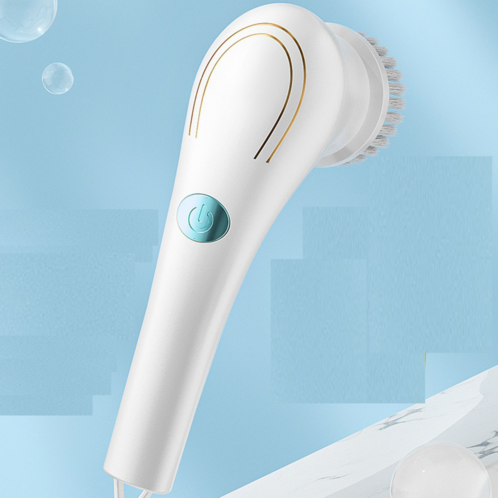 Electric Spin Scrubber Cordless Cleaning Brush Rotating Scrubber Bathroom Clean