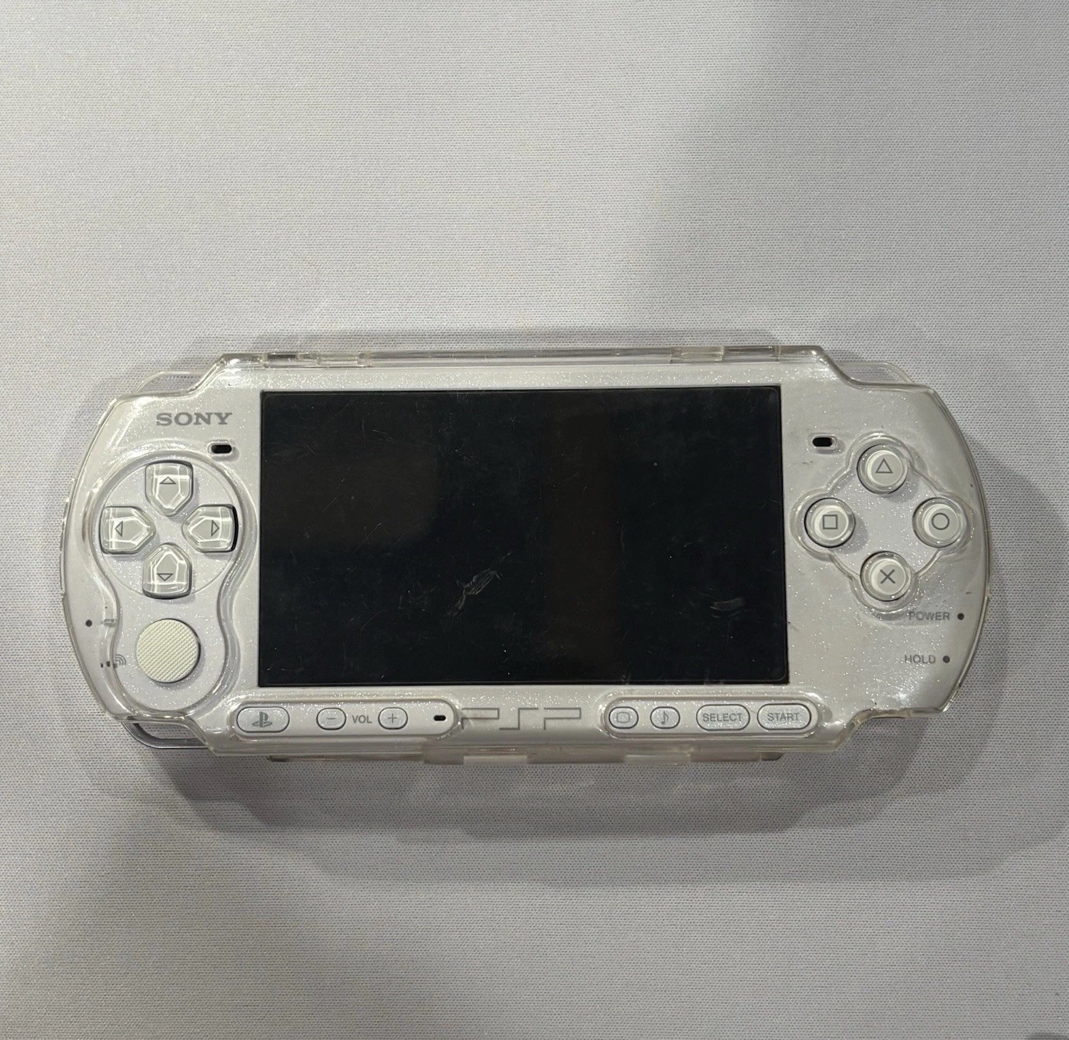 Excellent Sony PSP 3000 Pearl White Used Tested