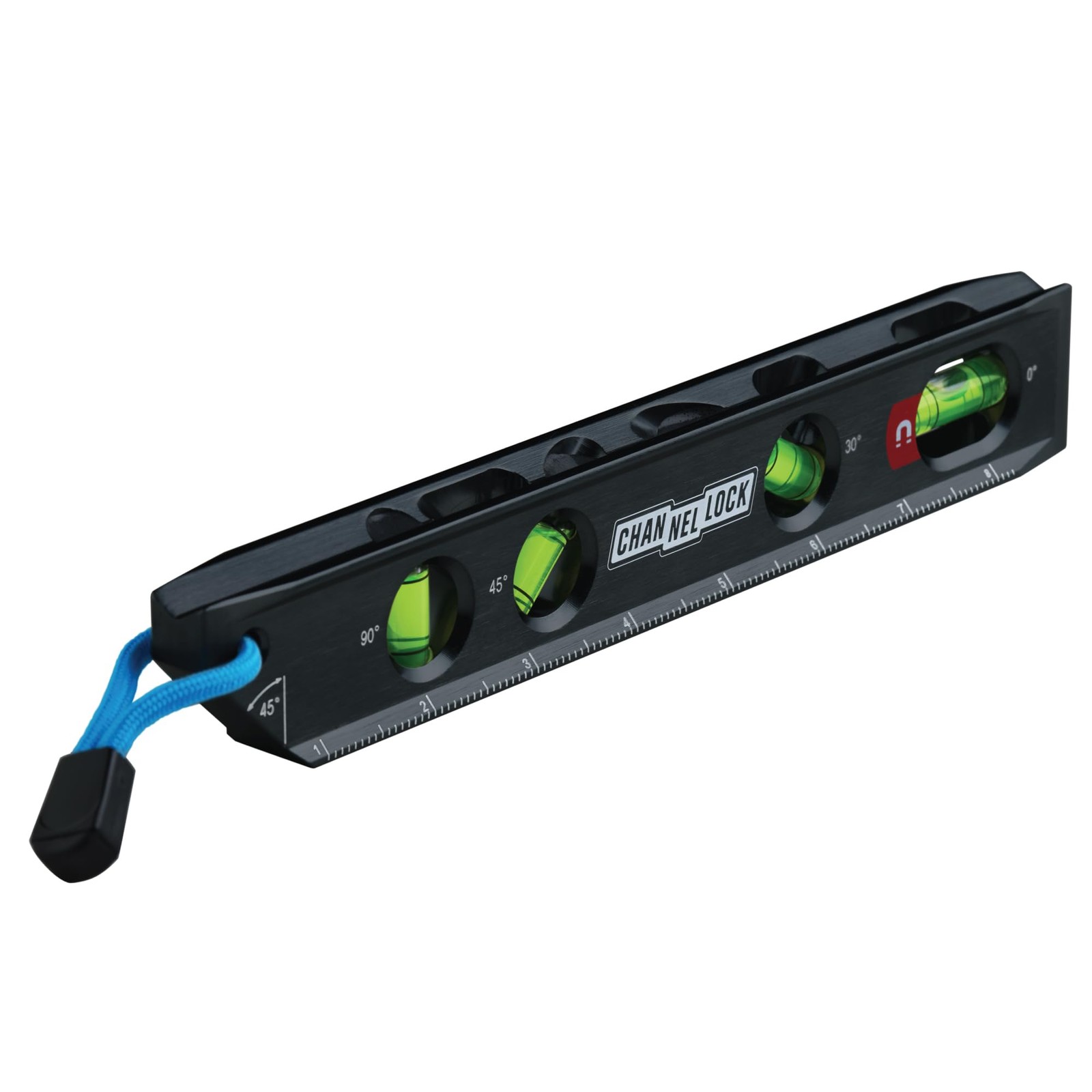 CHANNELLOCK 9-Inch Professional-Grade Magnetic Torpedo Level, Aluminum Billet,