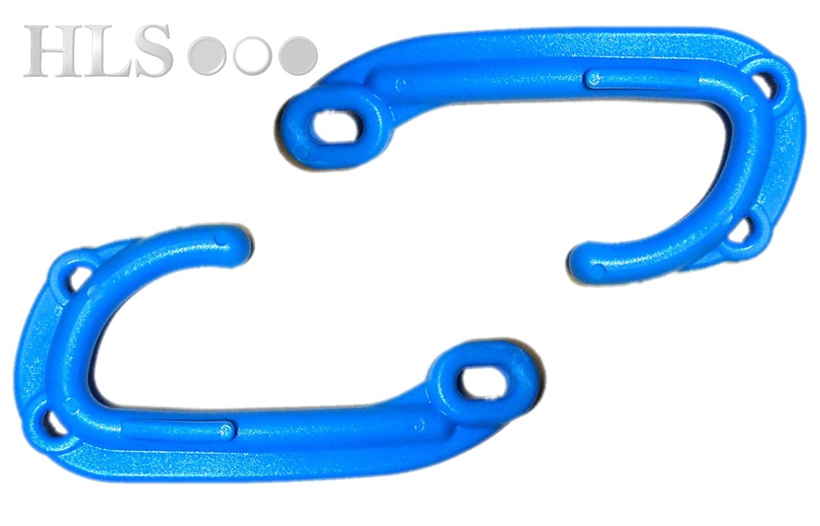 10 x Blue plastic creel hooks, lobster pot door - easy grip HLS Products [3HH]