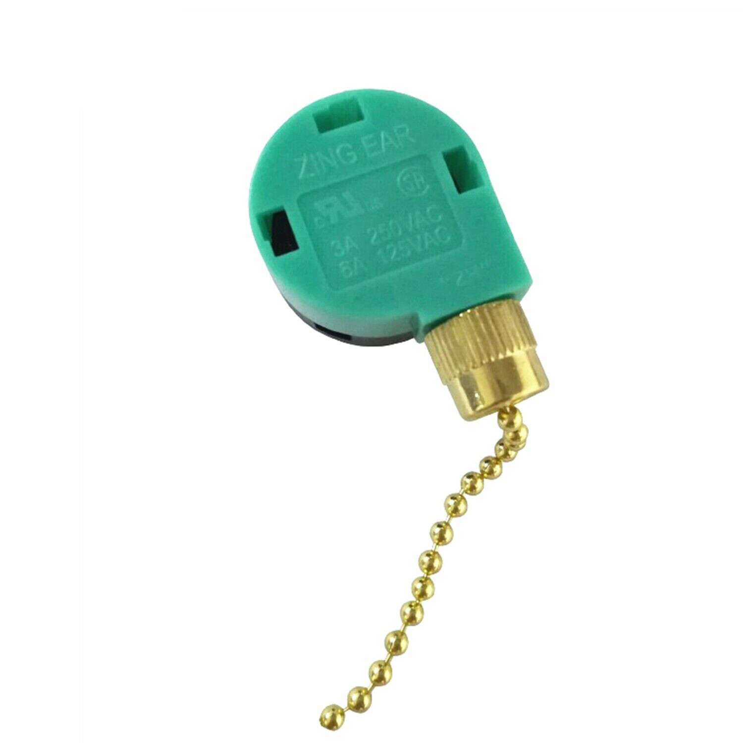 For ZING EAR ZE-268S6 Pull Chain Switch 4Wire 3 Speed Ceiling Fan Switch 6A 125V