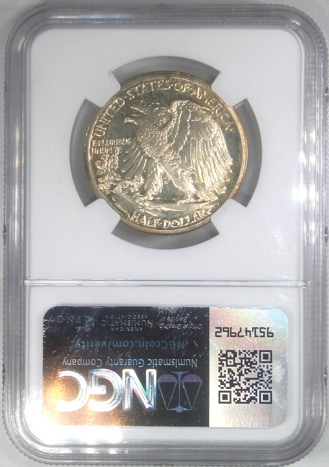 1942 Walking Liberty Half Dollar NGC Proof-67 (Toned)