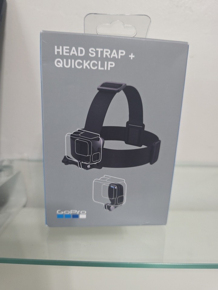 GoPro Adjustable Head Strap + QuickClip Black for HERO & MAX Cameras FREE ✈️
