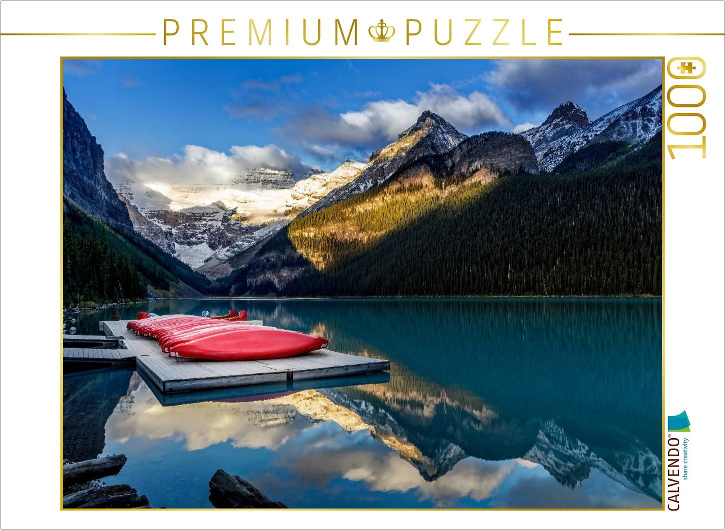CALVENDO Puzzle Lake Louise, Alberta | 1000 Teile Lege-Größe 64x48cm Foto-Puzzle