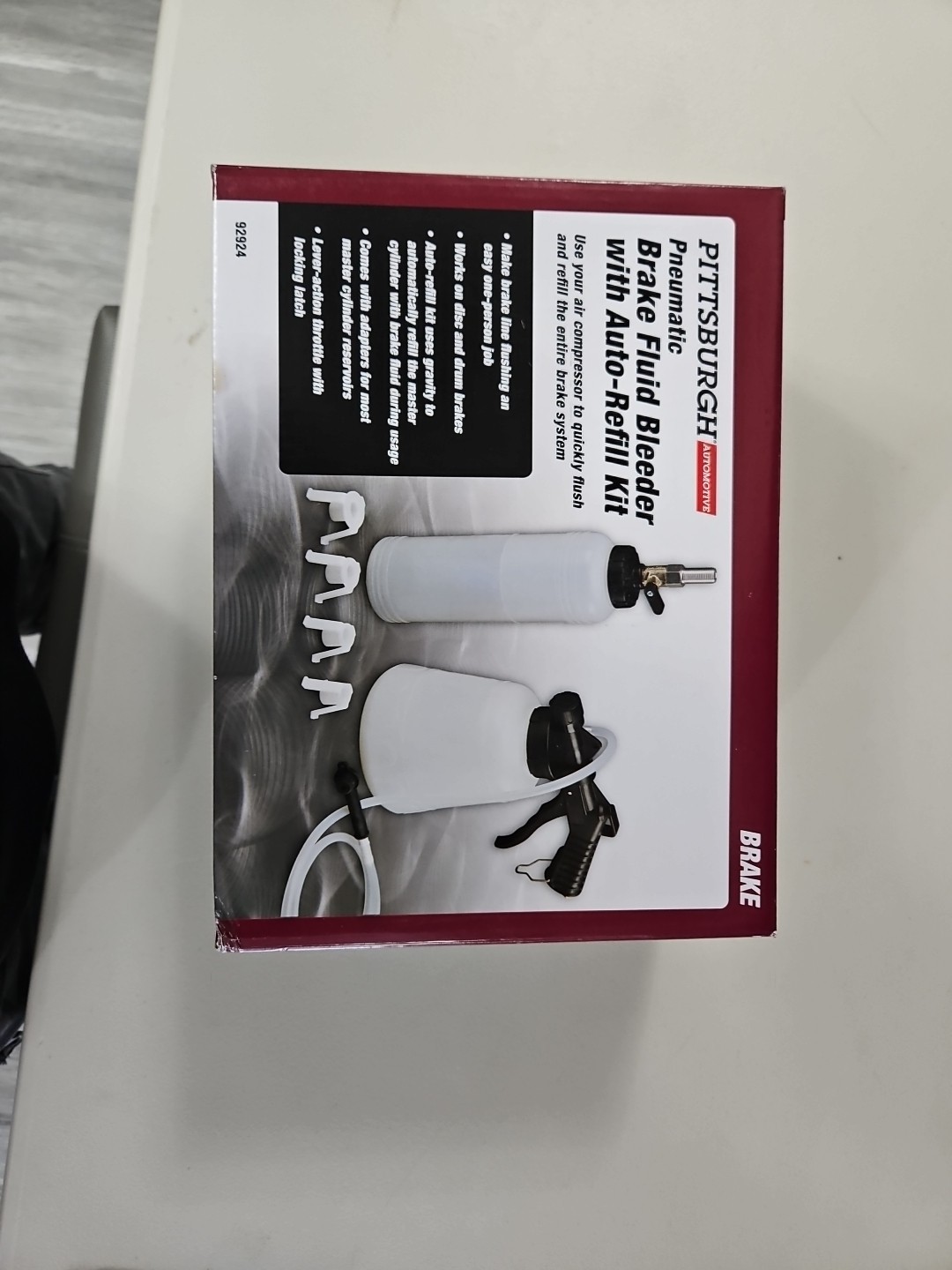 Pittsburgh - Pneumatic Brake Fluid Bleeder Kit