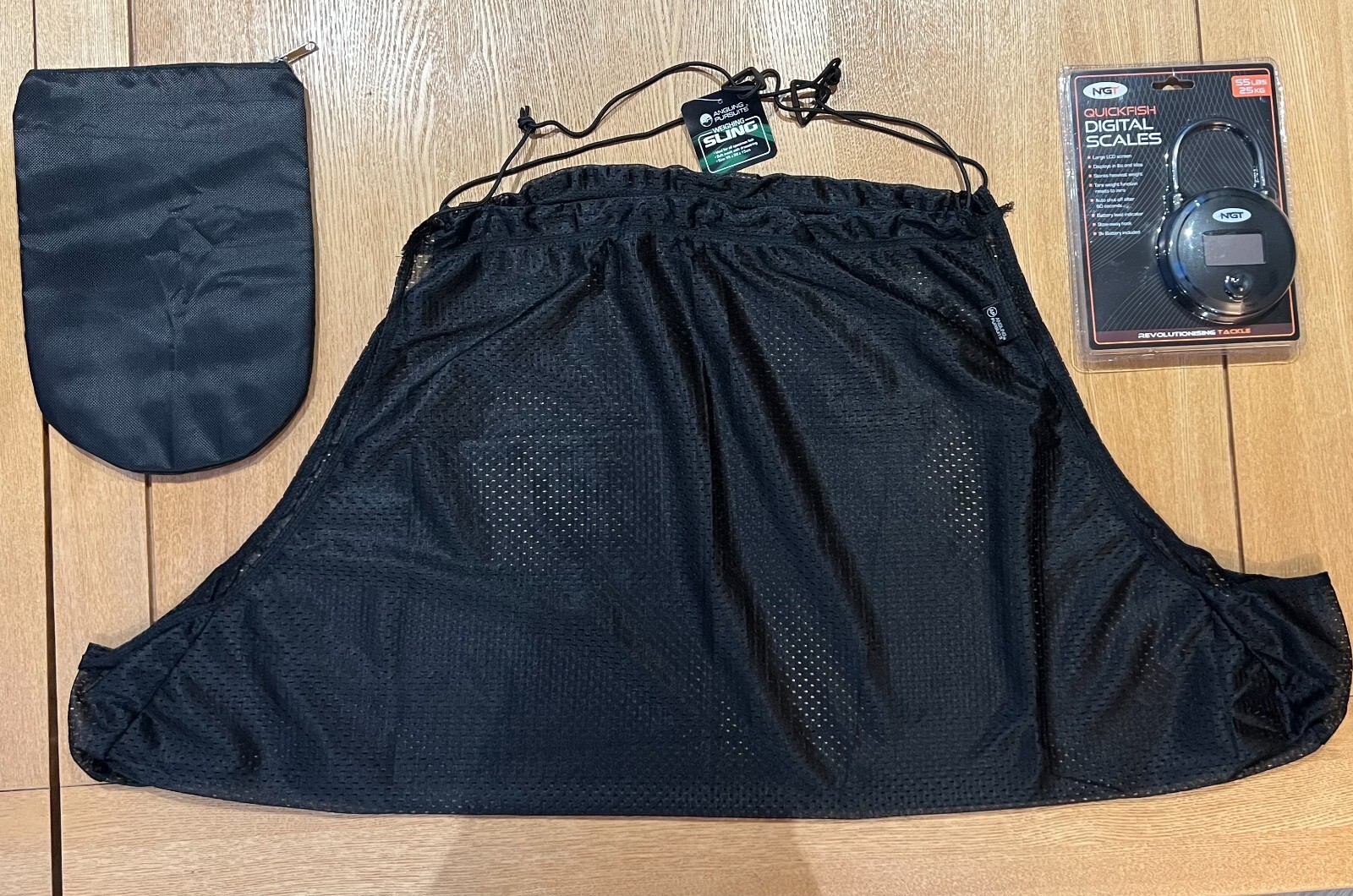 Digital Fishing Scales 55lb/25kg with 32" Weigh Sling & Padded Scales Pouch