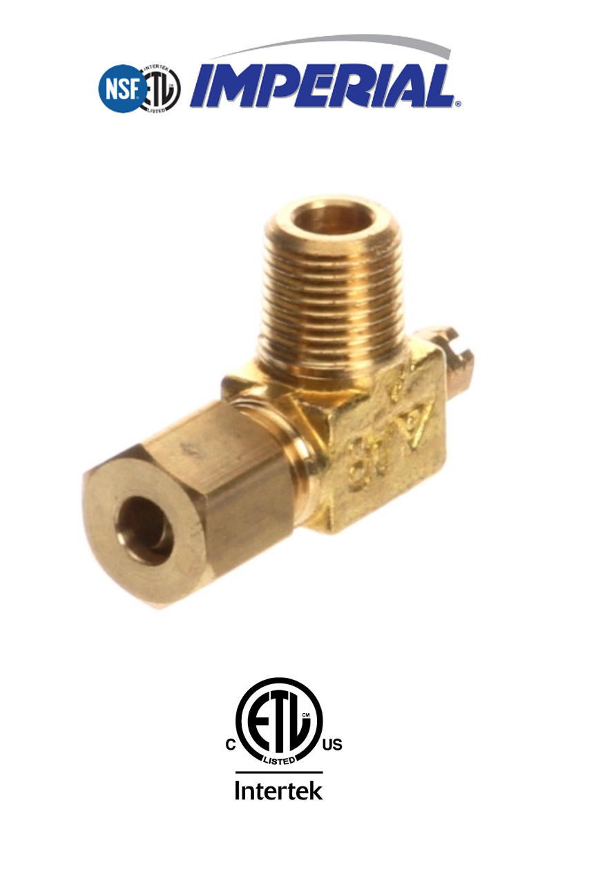 Imperial 3/16Cc X 1/8Npt 90 Degree Orifice Pilot Elbow Adju 1604 - Free