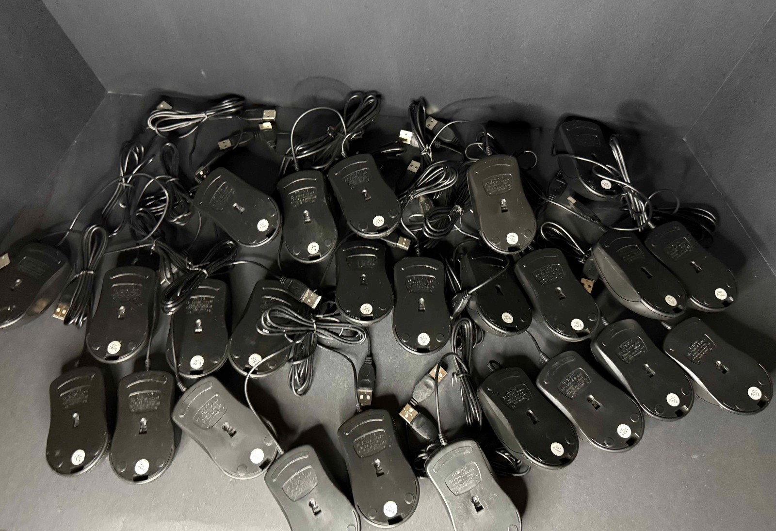 Mixed Lot of 25 Optical Mouse USB Scroll Wheel Mouse