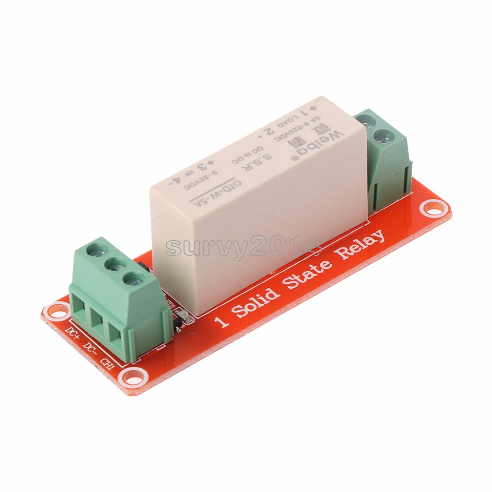 1 Channel SSR Solid State Relay High-low Trigger 5A 3-32V