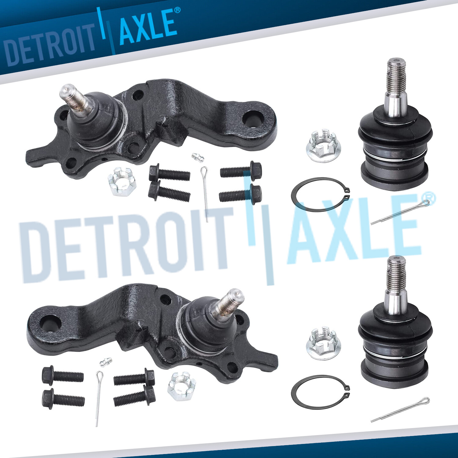 Front Lower and Upper Ball Joint Suspension Kit for 1995 - 2004 Toyota Tacoma