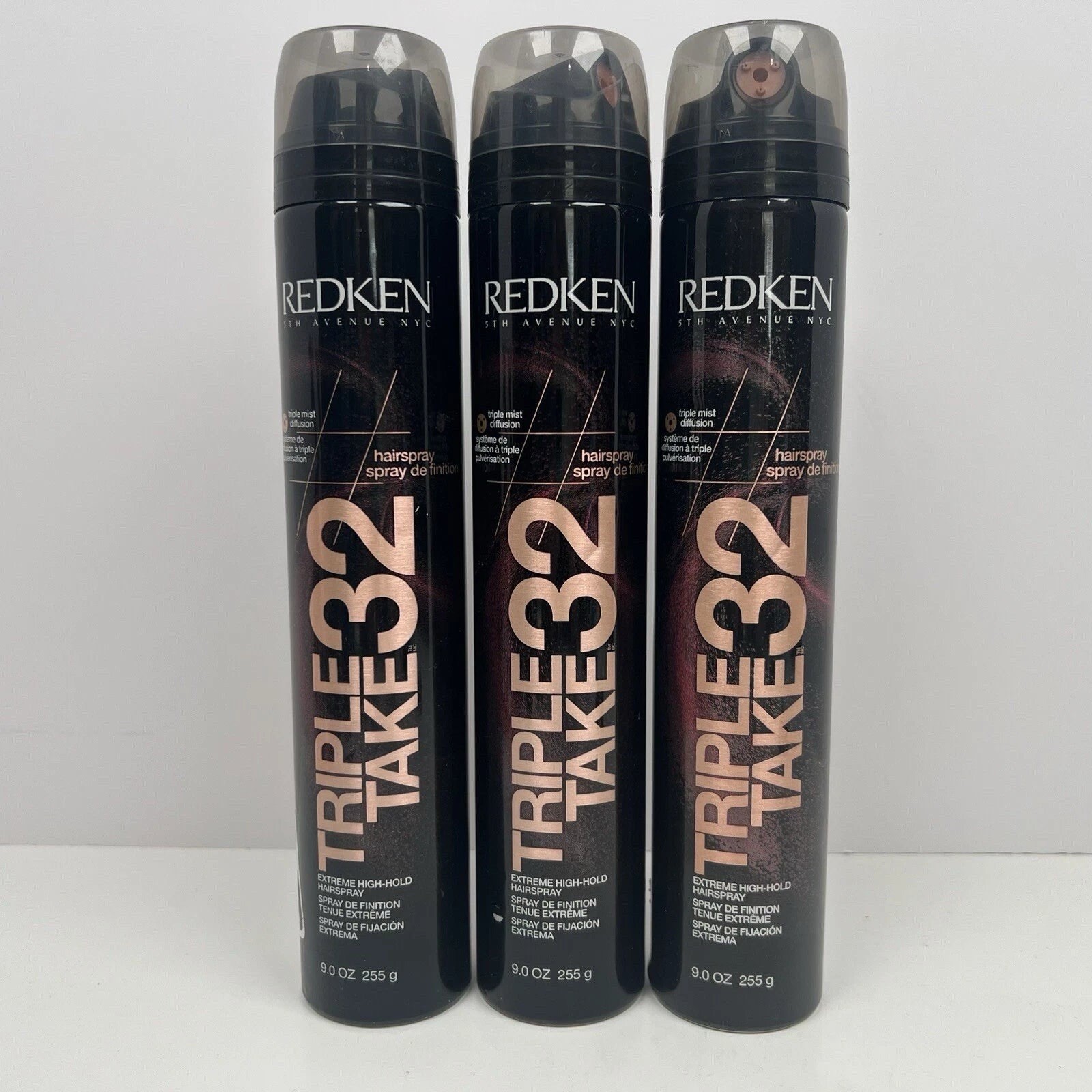 (PACK OF 3) Redken Triple Take 32 Extreme Hold Hair spray 9 oz