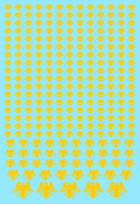A6 Yellow Hawks Transfer Sheet
