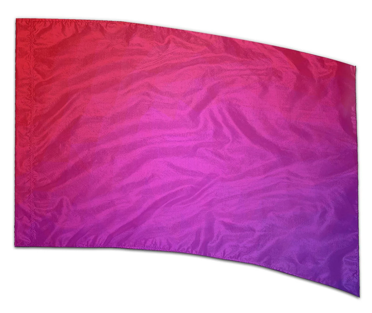 COLOR GUARD FLAGS RADIANT GRADIENT SILKS - NEW - 36" x 54" Standard Curved