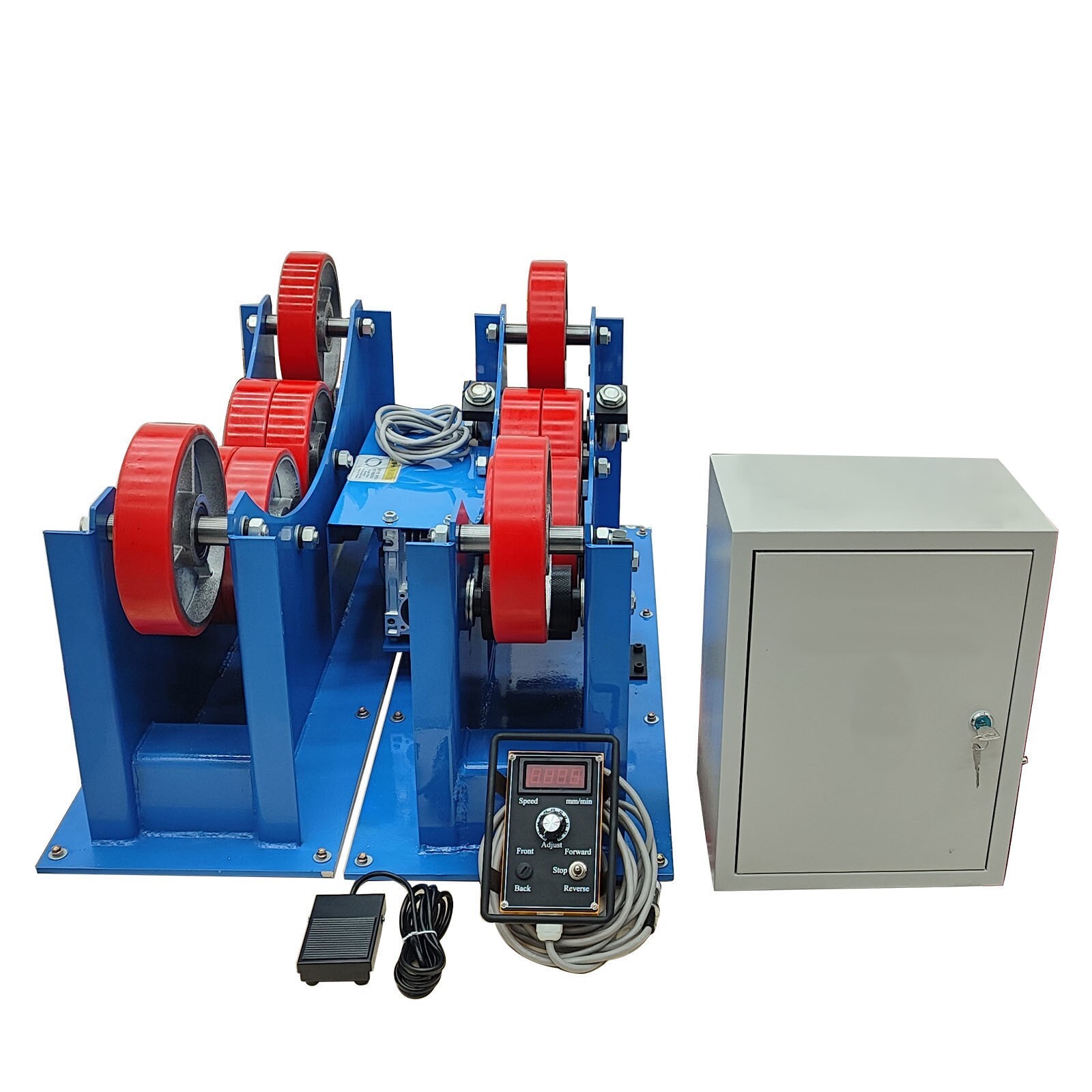 3Ton Welding Turning Roller Four Rubber Wheels Welding Positioner Remote Control