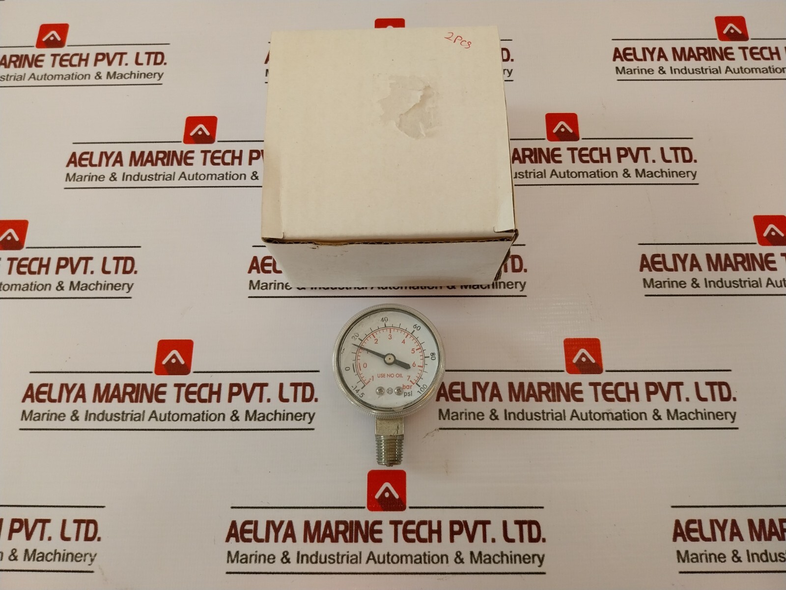 Dual Pressure Measurement Analog Meter -1 TO 7 BAR / -14.5 TO 100 PSI