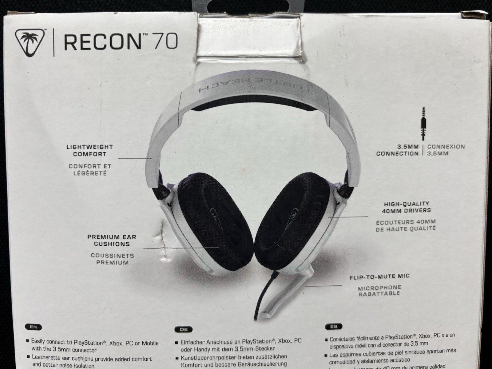 Turtle Beach Recon 70 Wired Headset for Xbox/PlayStation/Nintendo Switch/PC -