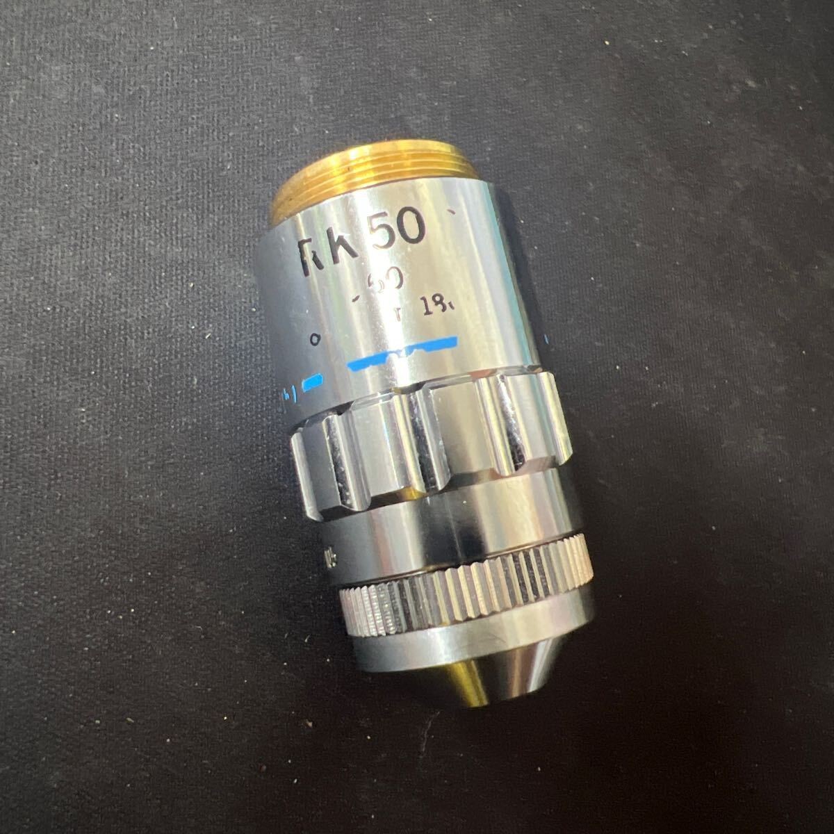 Olympus M Plan IC 50x / 0.60 Inf/0 f=180 Marked RK 50 RMS Objective Lens 102005