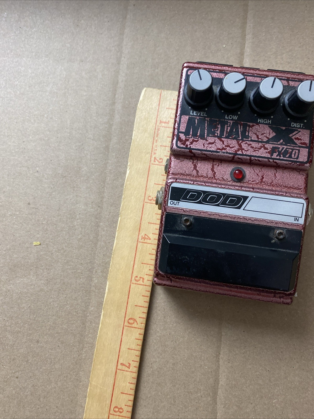 Vintage DOD FX70 Metal X Distortion Guitar Effect Pedal USA