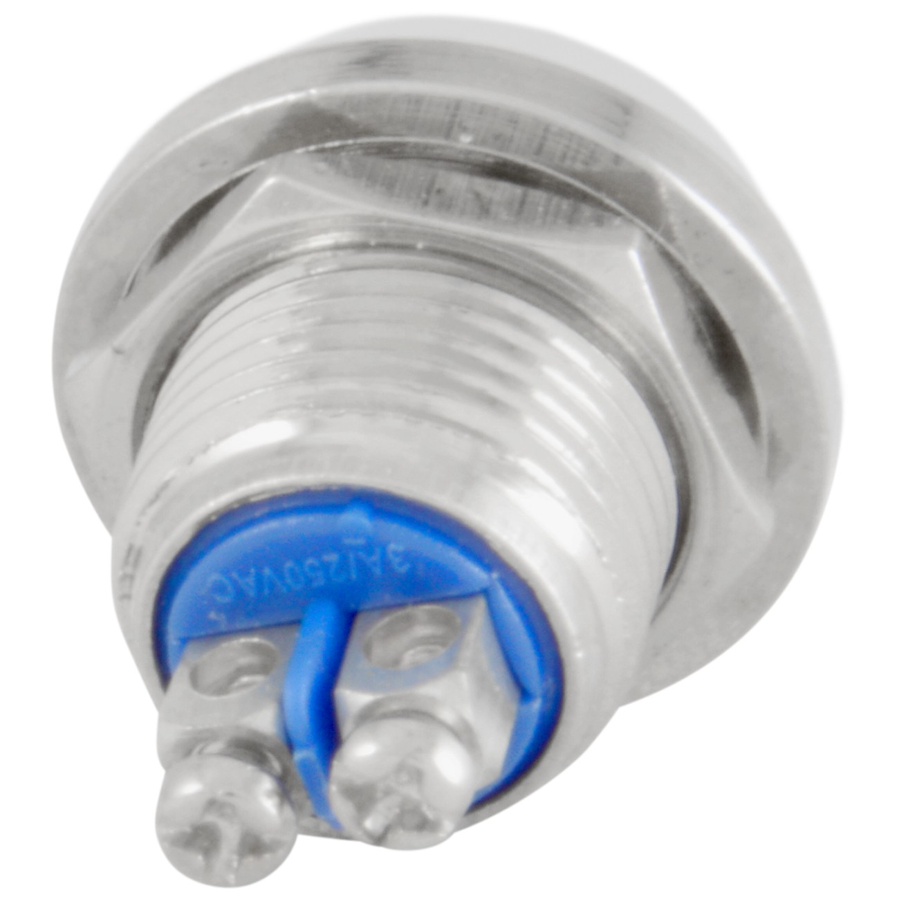 12mm Boat Horn / Starter Switch Circular Metal Momentary Push Button Waterproof