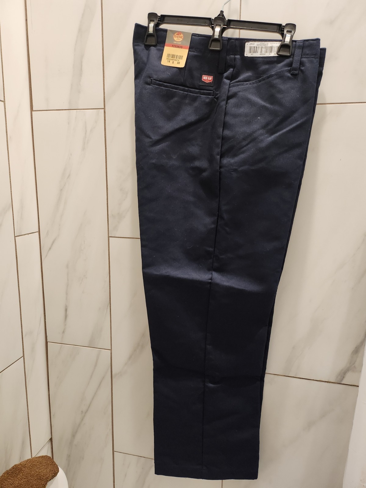Red Kap PZ33NV0 Women's Work Pant Navy Blue Uniform Size 14 X 30 NWT,34" Waist