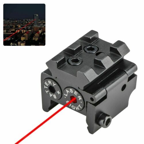 650nm Mini Red Dot Sight Laser w/ Rail Mount f/ Pistol Handgun Low Profile Rifle